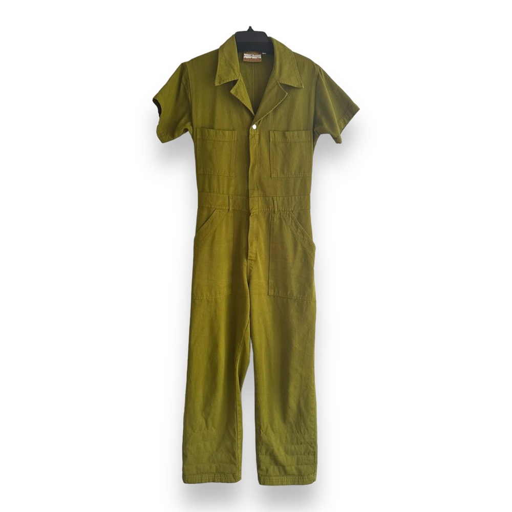 Big Bud Press Short Sleeve Jumpsuit in Olive Green